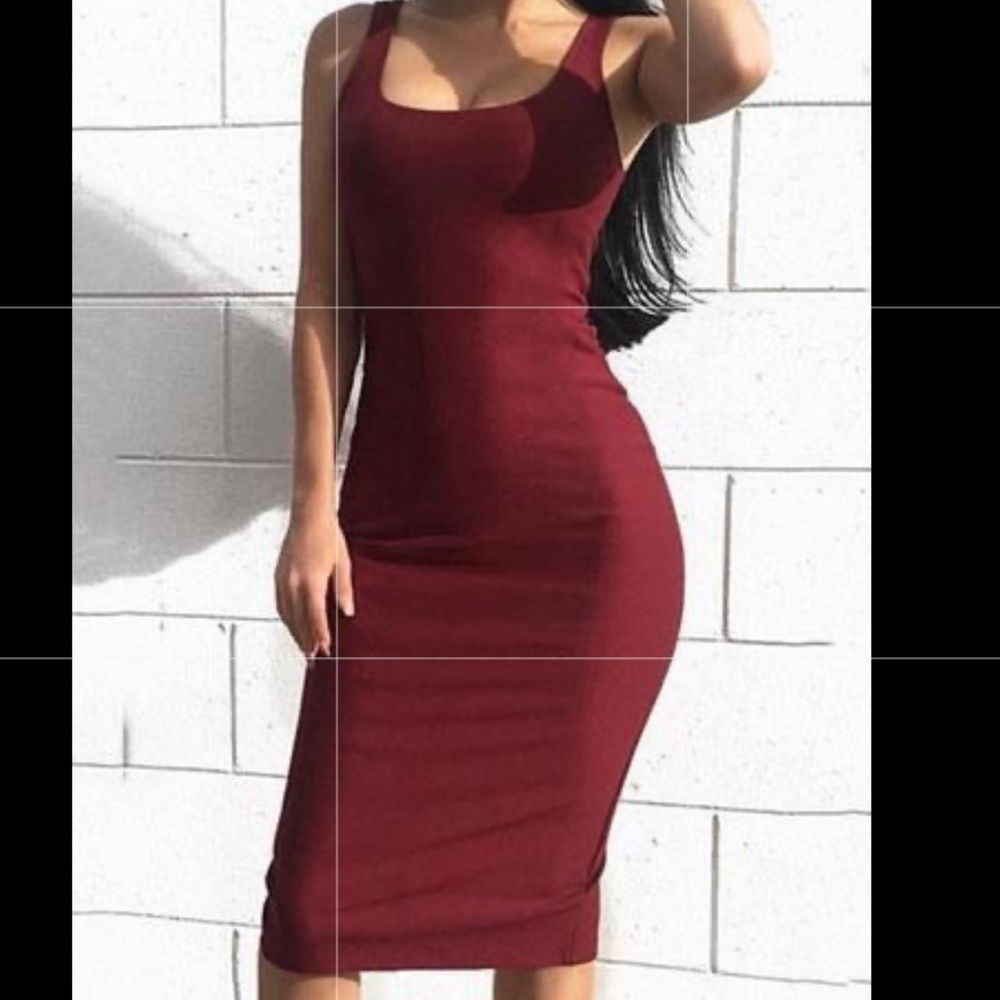 Midi Sleeveless T shirt dress